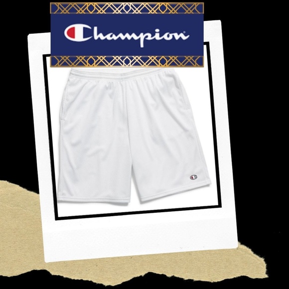 Champion Long Mesh Men's Shorts with Pockets NWOT - Picture 7 of 7